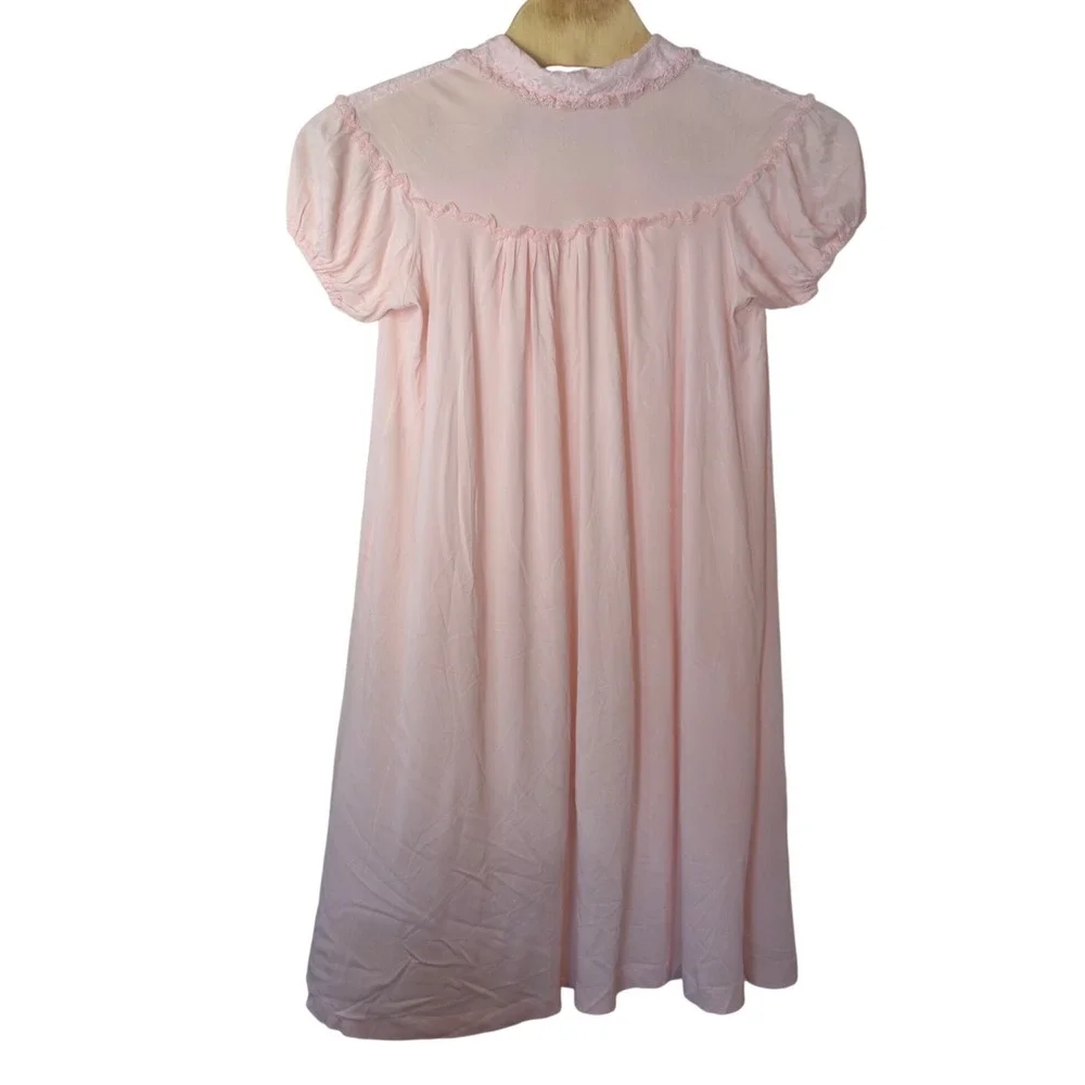 Movie Star Vintage Peignoir Robe Size M Pink 60s 70s Coquette Feminine Romantic